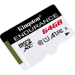 Kingston - 64GBMICROSDXC ENDURANCE 95R/30W C10 A1 UHS-I CARD ONLY