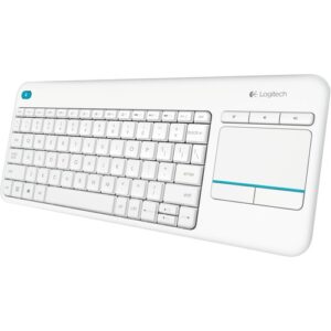 Logitech - WIRELESS KEYBOARD K400 PLUS UK LAY-OUT WHITE