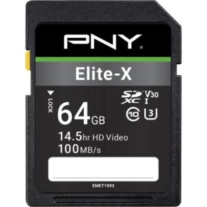 Pny - MICRO SD ELITE-X HC 64GB SDHC CLASS 10 UHS-I U3 100 MB/S