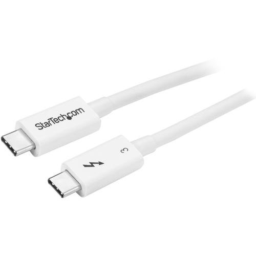 Startech - 0.5M THUNDERBOLT 3 CABLE USB C 40GBPS TB3 CORD 100W DISPLAYPORT