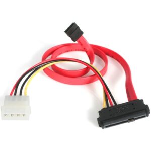 Startech - 18IN SAS 29-PIN TO SATA WITH LP4 POWER CABLE