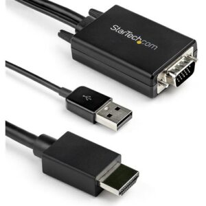 Startech - 2M (6FT.) VGA TO HDMI ADAPTER - USB AUDIO - 1080P RESOLUTION