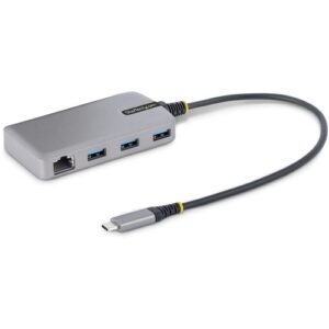 Startech - 3-PORT USB-C HUB WITH ETHERNET PORTABLE USB HUB ADAPTER W/ GBE