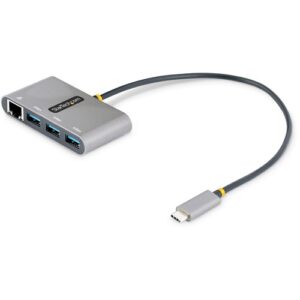 Startech - 3 PORT USB C HUB WITH ETHERNET TYPE C GIGABIT RJ45 USB ADAPTER