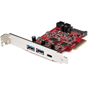 Startech - 5-PORT USB PCIE CARD - 10GBPS 2X USB-A 1X USB-C IDC 2X 5GBPS