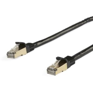 Startech - 5M CAT6A ETHERNET CABLE BLACK - SHIELDED COPPER WIRE