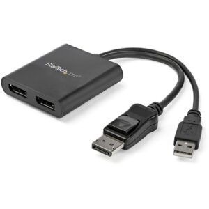 Startech - DP TO DP MULTI MONITOR ADAPTER 2P DISPLAYPORT SPLITTER MST HUB