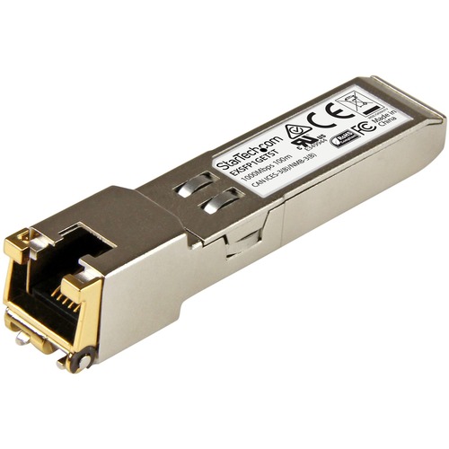 Startech - GB RJ45 COPPER SFP TRANSCEIVER MODULE - EX-SFP-1GE-T COMPATIBLE IN