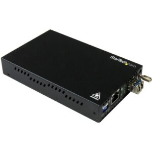 Startech - GBE FIBER MEDIA CONVERTER 20KM FIBER TO COPPER LC SM