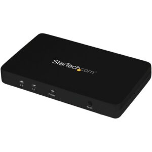 Startech - HDMI 2-PORT 4K VIDEO SPLITTER SOLID ALUMINUM HOUSING - 4K 30HZ