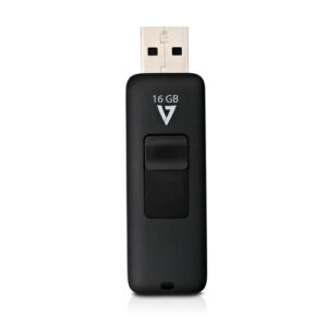 V7 - 16GB FLASH DRIVE USB 2.0 BLACK 10MB/S READ 3MB/S WRITE