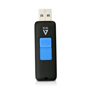 V7 - 8GB FLASH DRIVE USB 3.0 BLACK 30MB/S READ 8MB/S WRITE