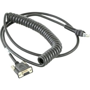Zebra - CABLE RS232 DB9 FEMALE CON 2.8M COILED POWER PIN 9