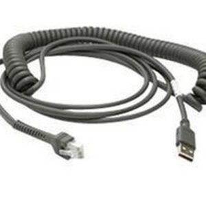Zebra - CABLE - SHIELDED USB: SERIES A CONNECTOR 9FT. (2.8M) COILED