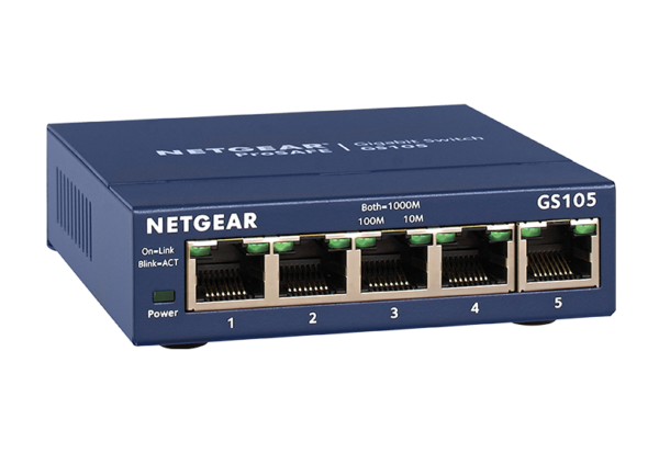 Netgear GS105 5 port 10/100 switch